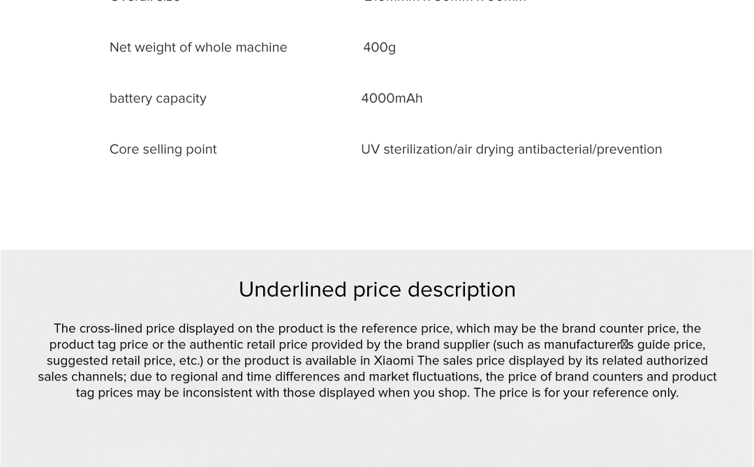 Mi Vertical Sterilization Toothbrush Holder