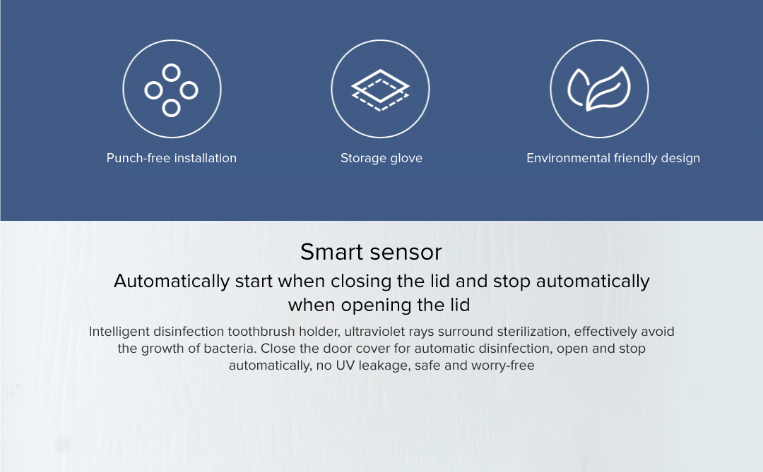Mi Vertical Sterilization Toothbrush Holder
