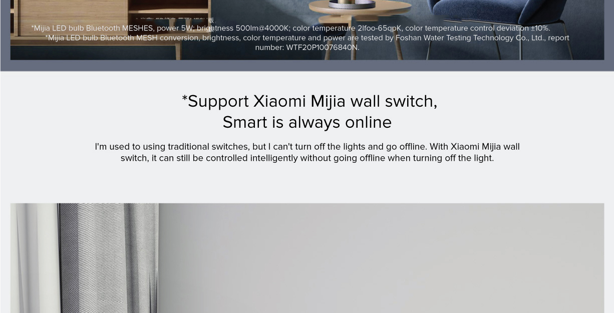 Mi Bluetooth MESH Smart LED Light Bulb Mi Bluetooth MESH Smart LED Light Bulb