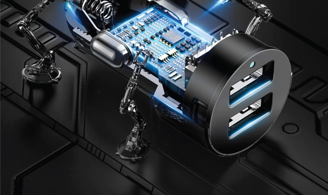 Baseus High Efficiency 3.4A One to Two Cigarette Lighter