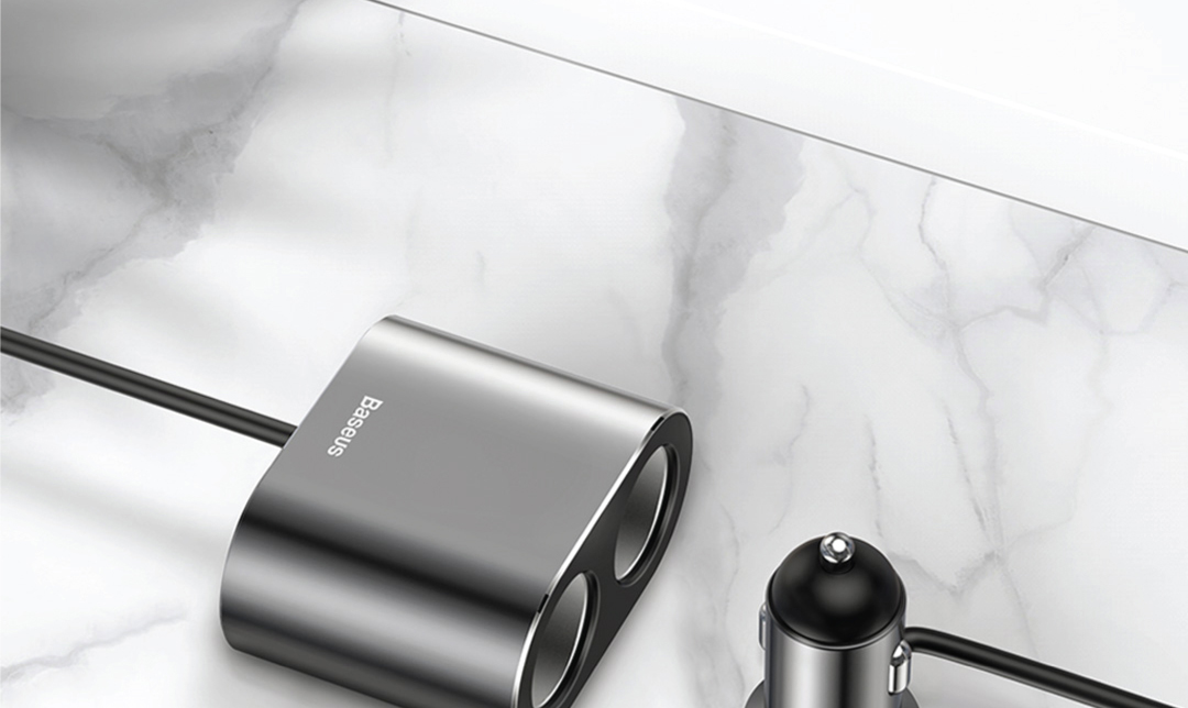 Baseus High Efficiency 3.4A One to Two Cigarette Lighter