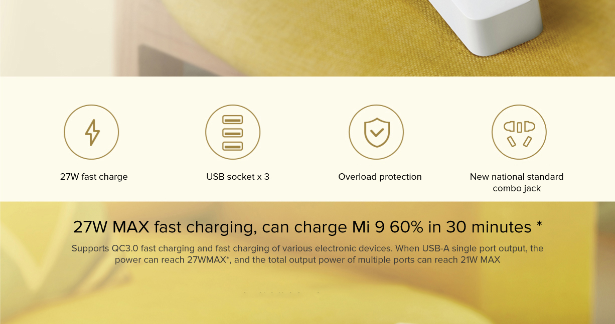 Mi Power Strip Fast Charging Version 27W