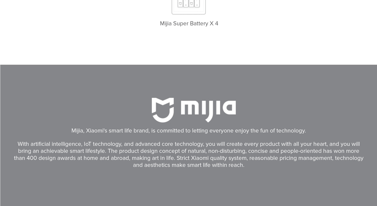 Mi Super Lithium Batteries 4Pcs