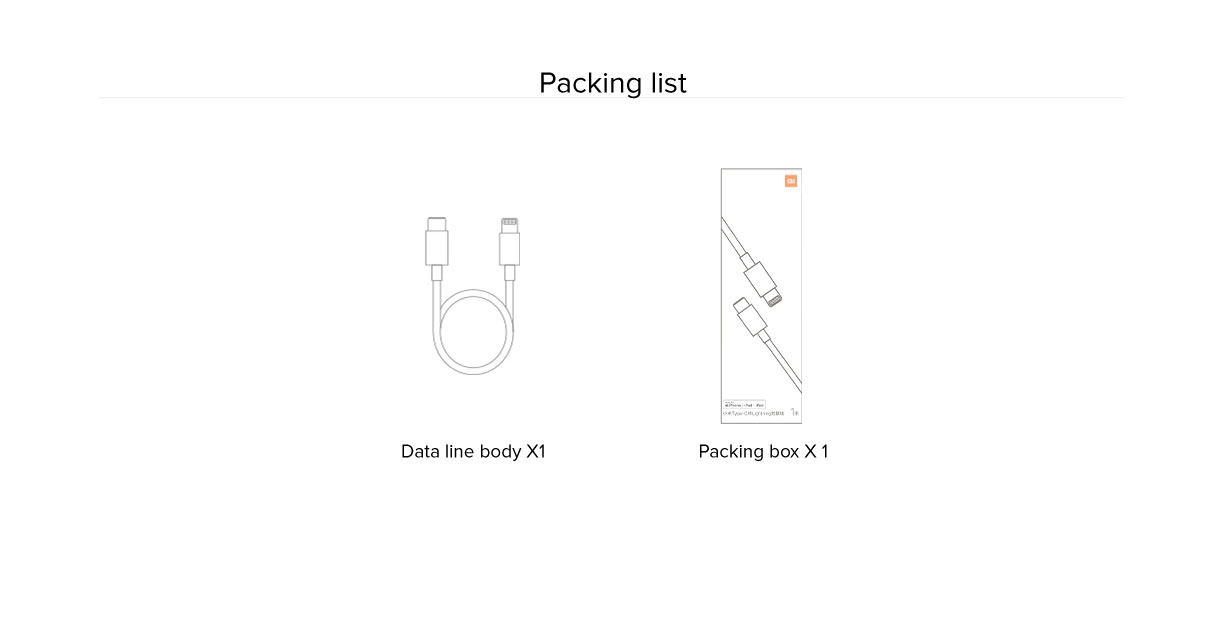 Mi Type-C To Lightning Cable 1m Mi Type-C To Lightning Cable 1m