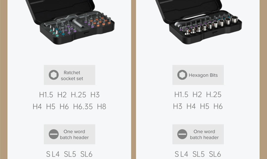 DUKA RS1 Multipurpose Ratchet Screwdriver Set