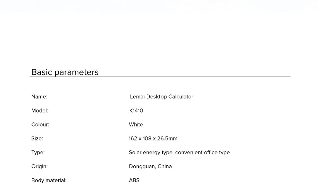 Kaco Lemo Electronic Calculator Kaco Lemo Electronic Calculator