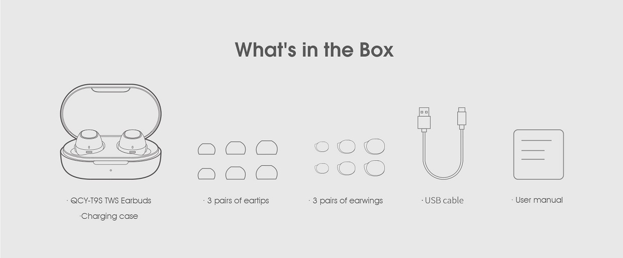 QCY T9S True Wireless Earbuds