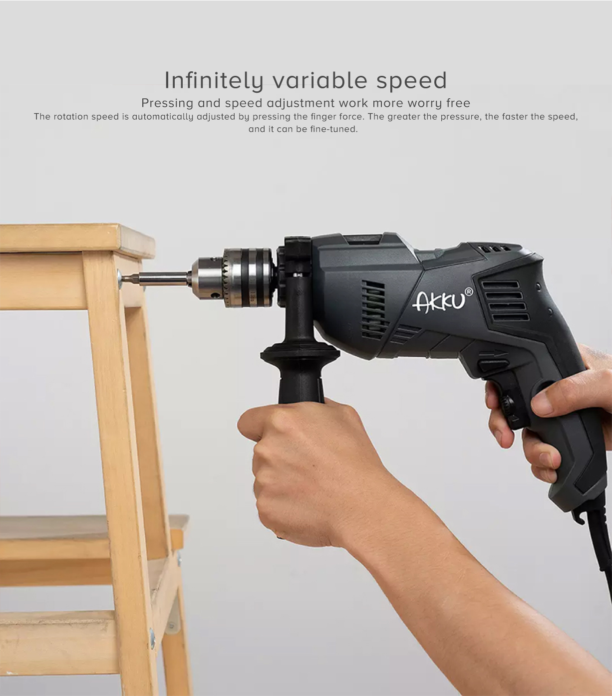 AKKU 600W Impact Drill Toolbox