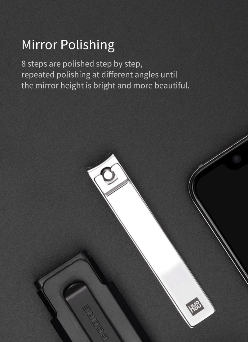 HUOHOU 5PCS/Set Stainless Steel Nail Clipper Set