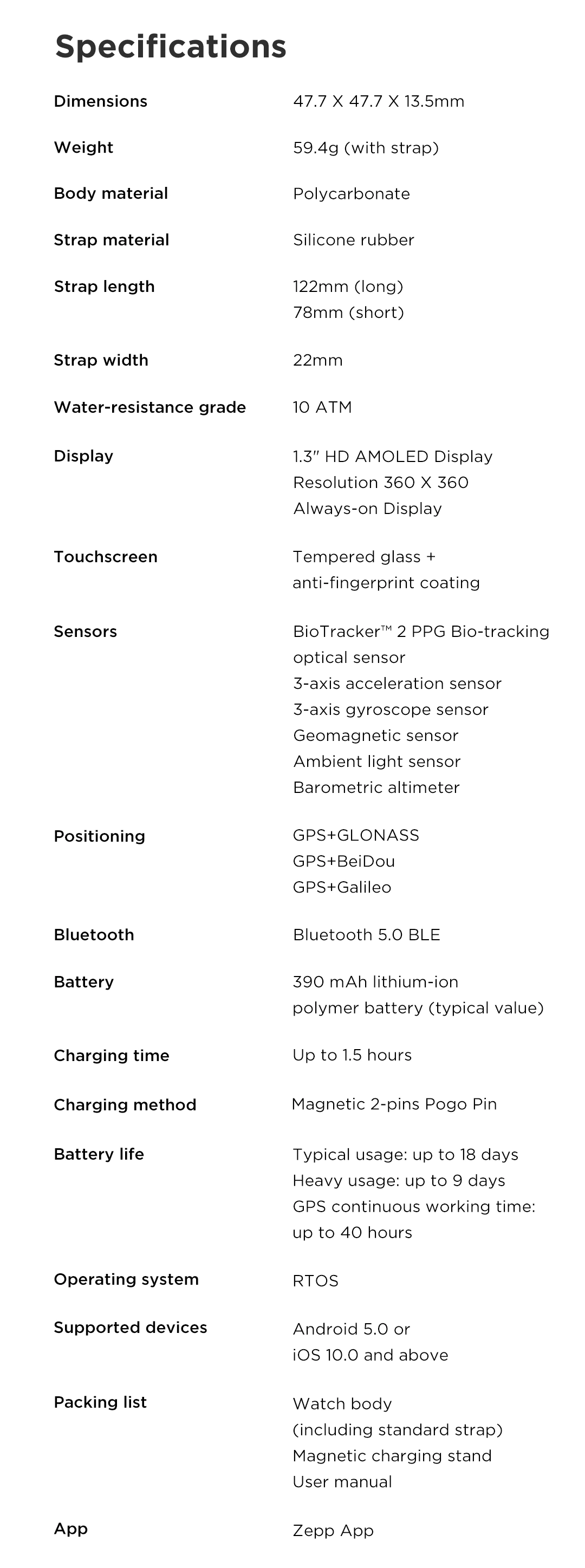 Amazfit T-Rex Pro Smart Watch Amazfit T-Rex Pro Smart Watch