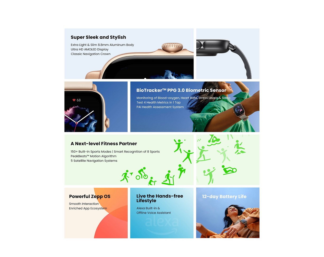 Amazfit GTS 3 Smart Watch Amazfit GTS 3 Smart Watch