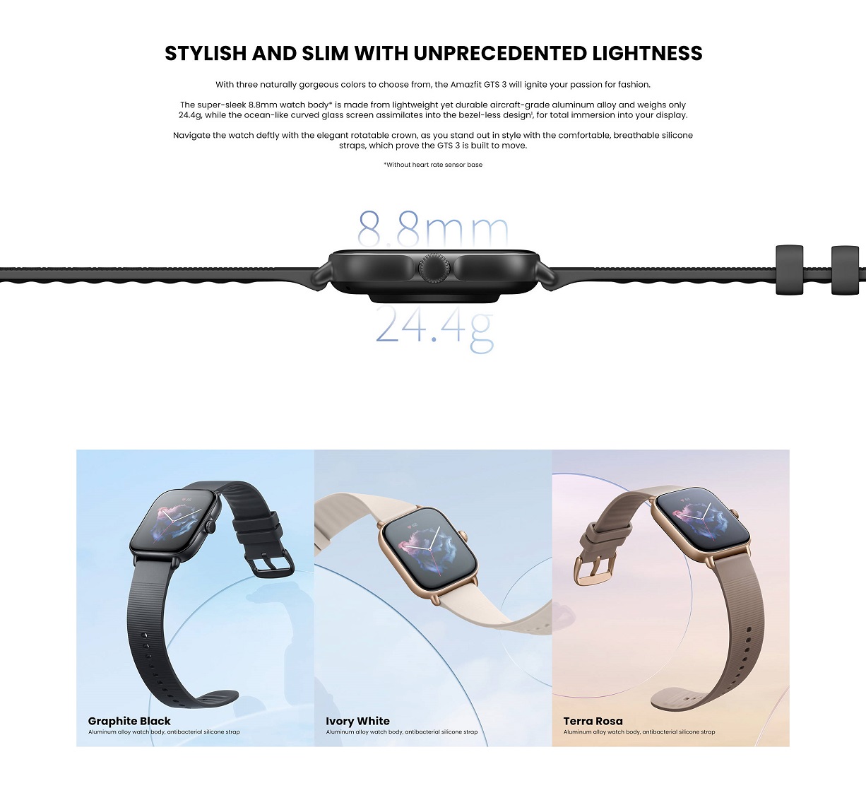 Amazfit GTS 3 Smart Watch Amazfit GTS 3 Smart Watch
