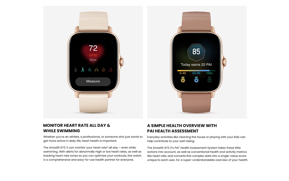 Amazfit GTS 3 Smart Watch Amazfit GTS 3 Smart Watch
