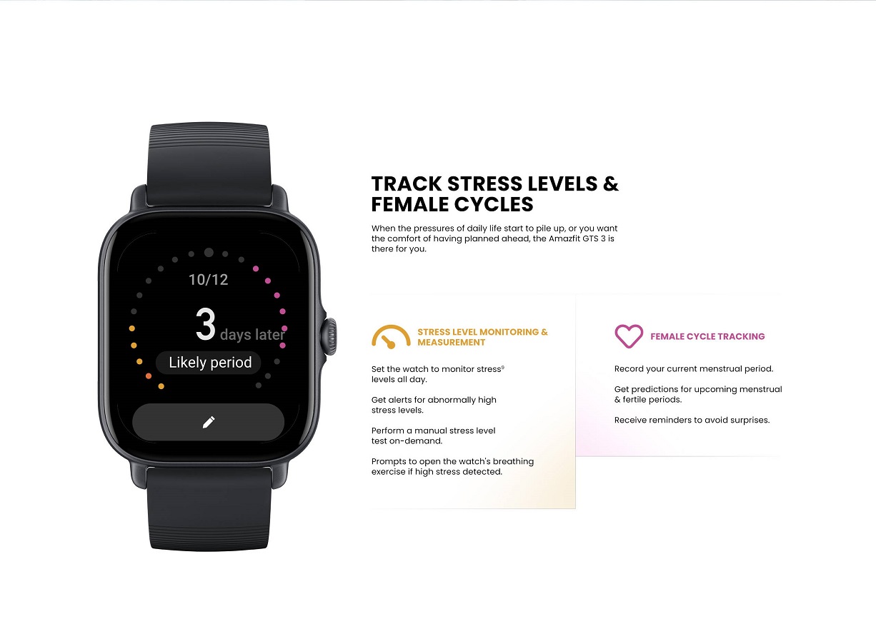 Amazfit GTS 3 Smart Watch Amazfit GTS 3 Smart Watch