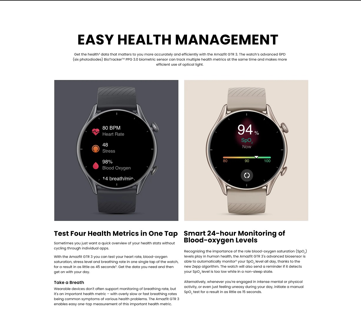 Amazfit GTR 3 Smart Watch