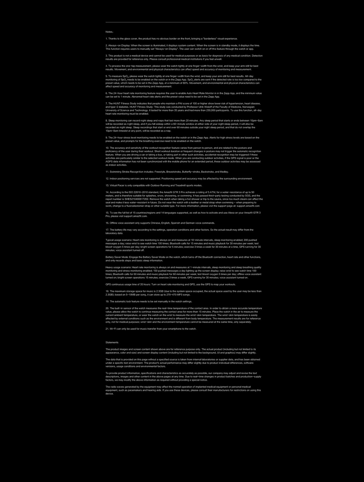 Amazfit GTR 3 Pro Smart Watch