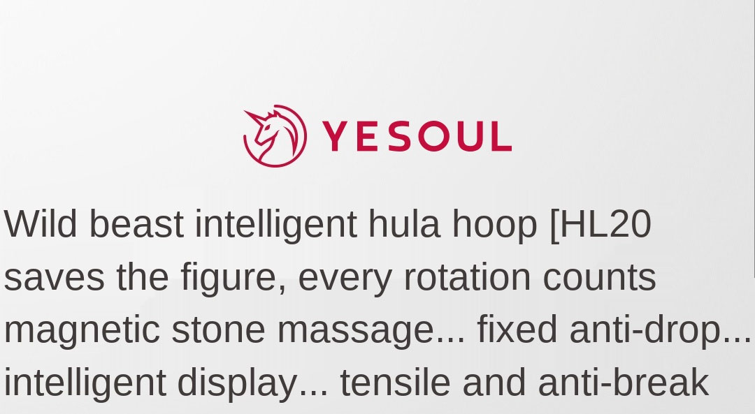 YESOUL Wild Beast Smart Hula Hoop YESOUL Wild Beast Smart Hula Hoop