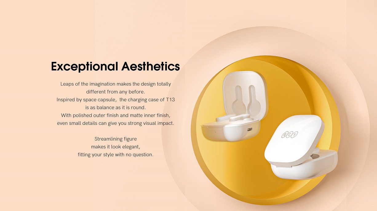 QCY T13 Touch Control 4 Microphones ENC Wireless Earphones QCY T13 Touch Control 4 Microphones ENC Wireless Earphones