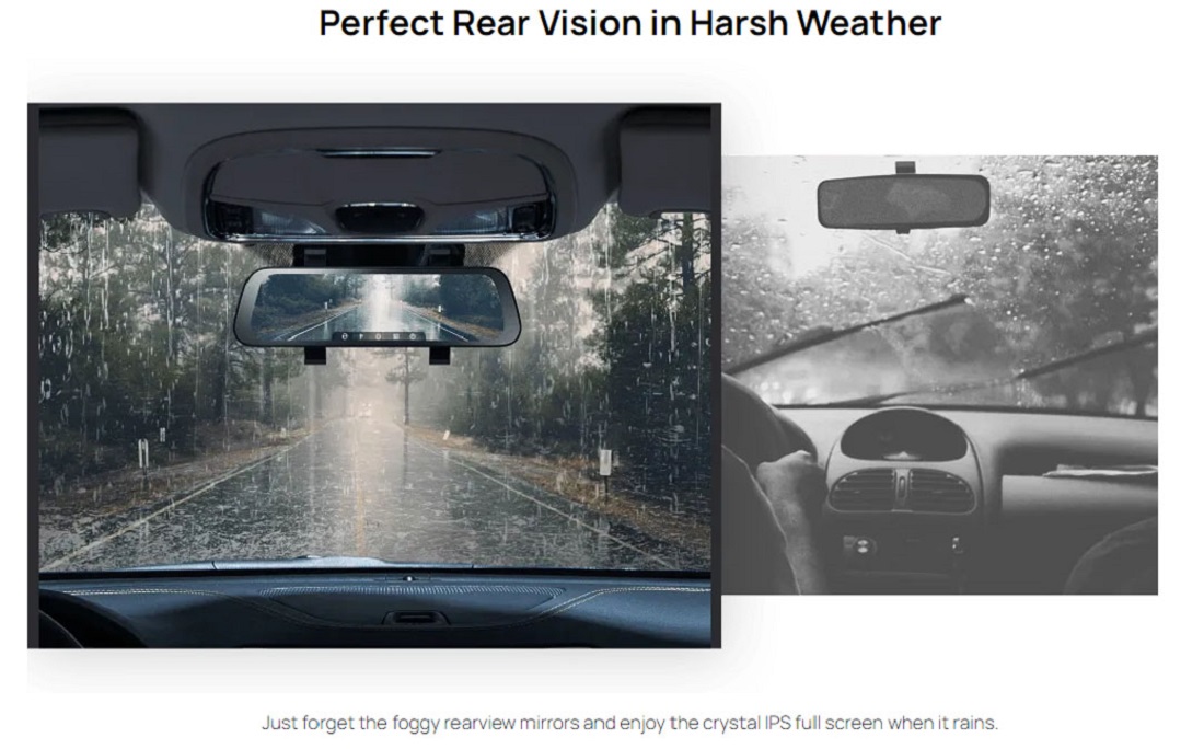70mai Rearview Dash Cam Wide