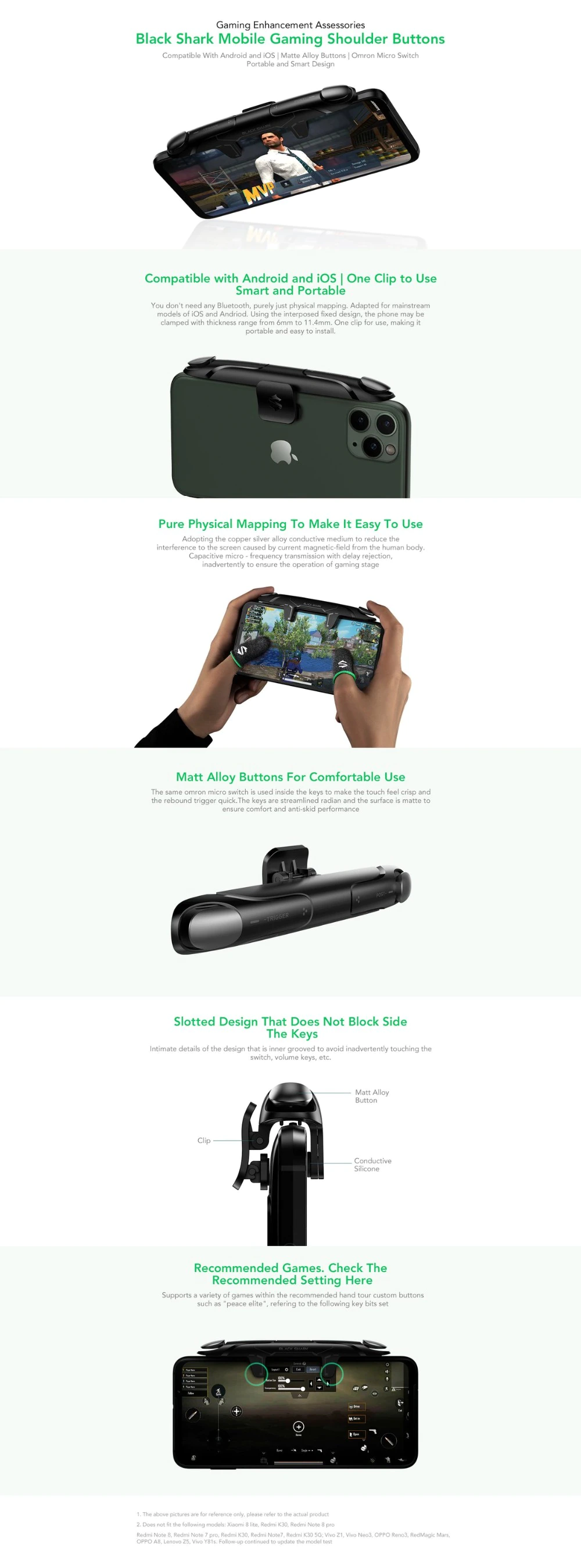 Mi Black Shark Mobile Gaming Triggers Mi Black Shark Mobile Gaming Triggers