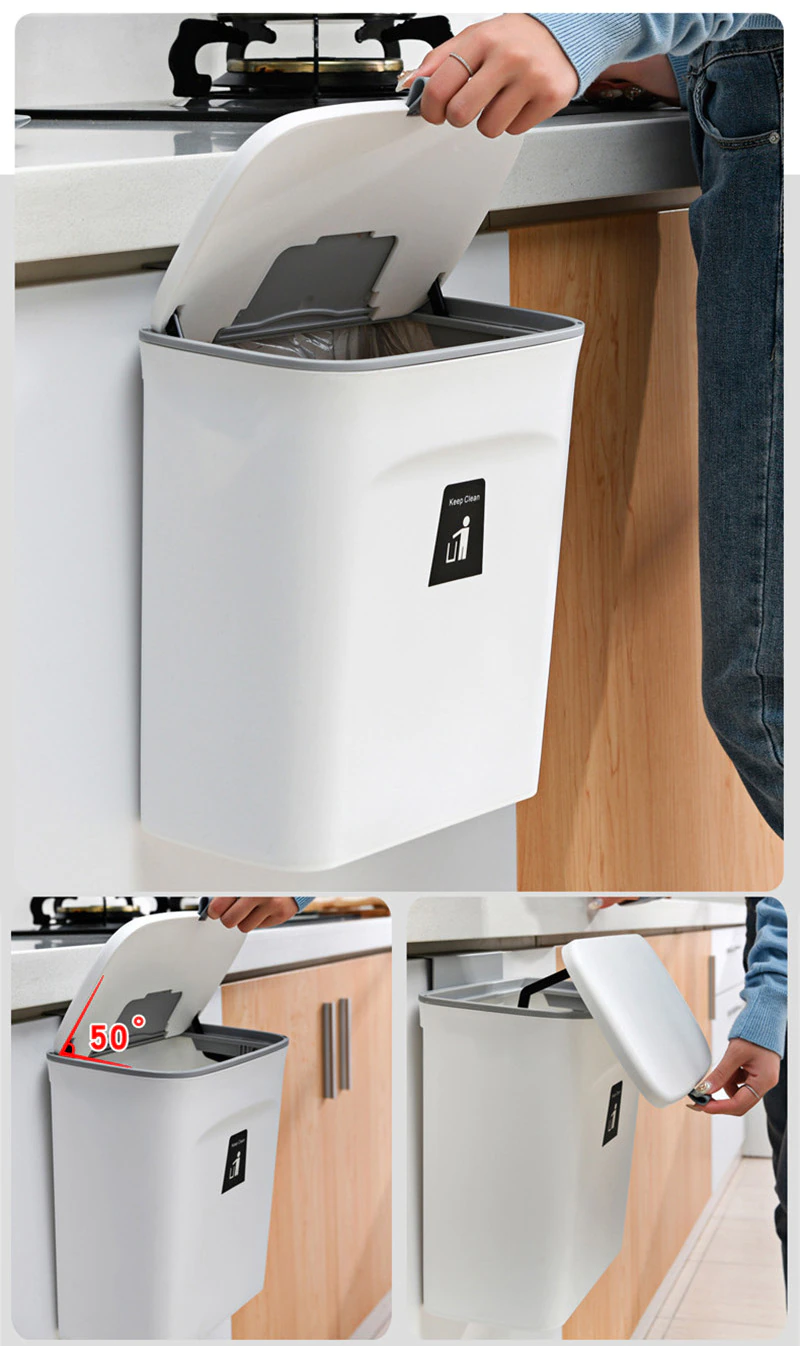 Xiaomi Six Percent Slide Cover Trash Can 9L Xiaomi Six Percent Slide Cover Trash Can 9L