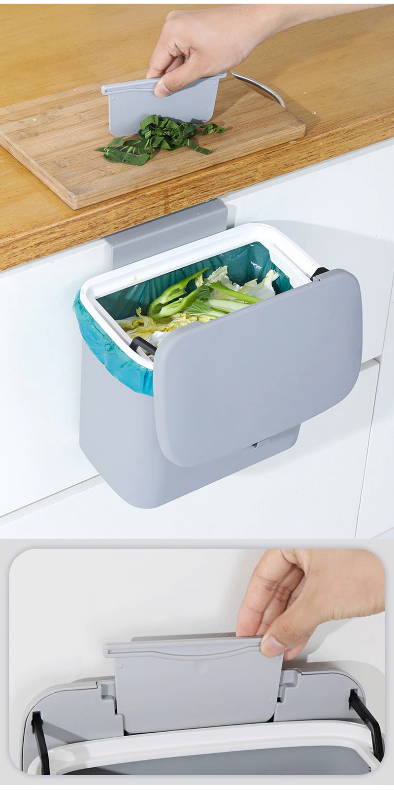 Xiaomi Six Percent Slide Cover Trash Can 9L Xiaomi Six Percent Slide Cover Trash Can 9L
