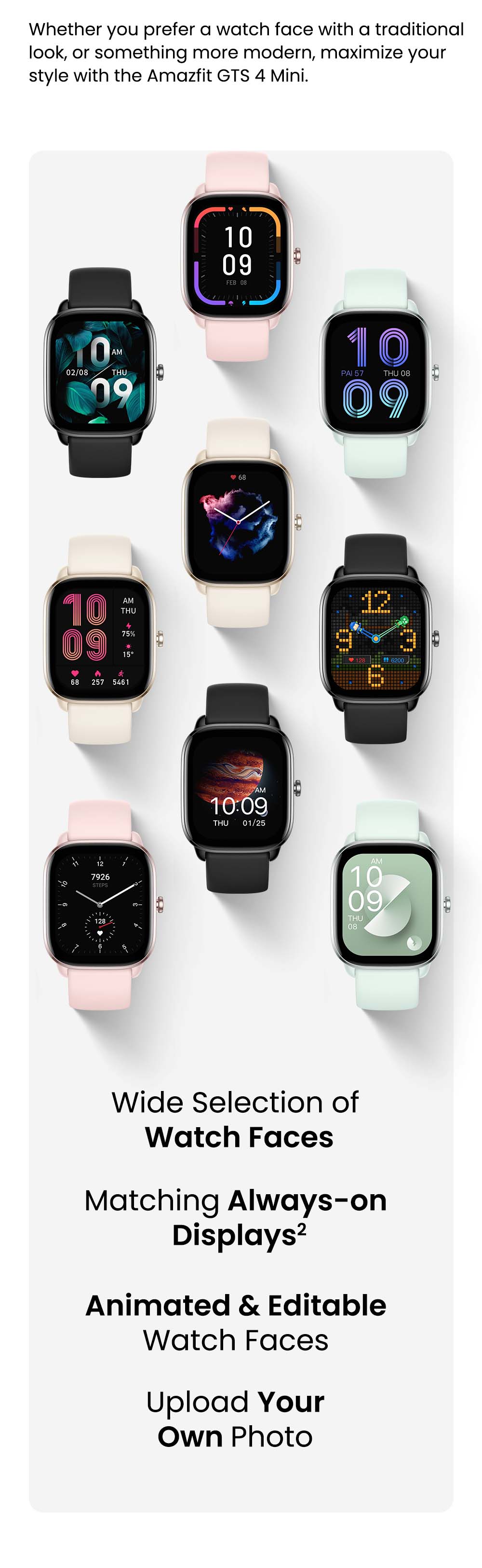 Amazfit GTS 4 mini Smartwatch