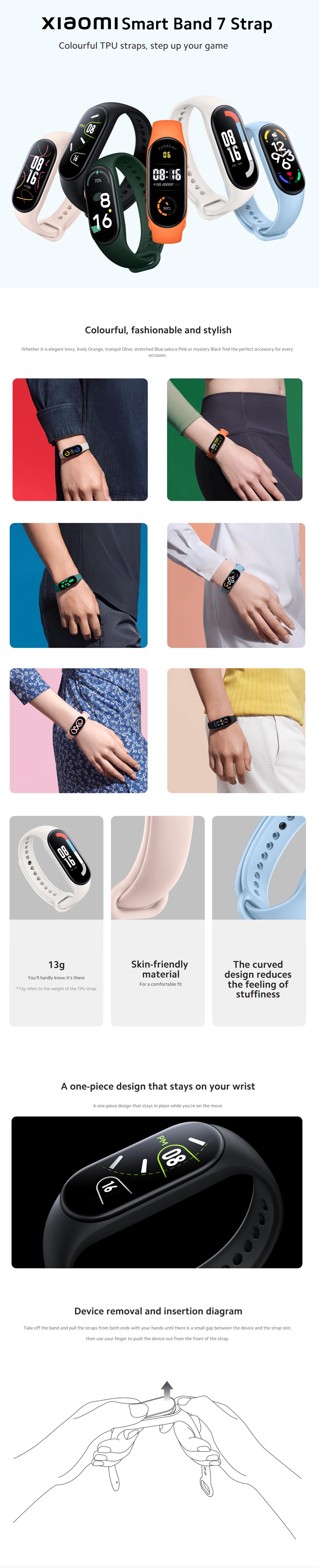 Mi Band 7 Wristband Replacement Strap