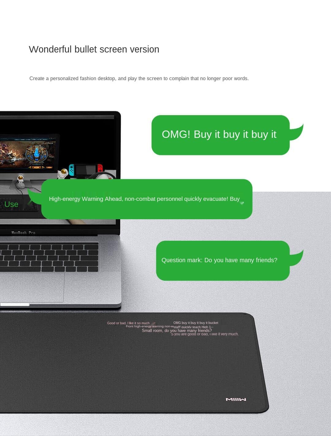 MIIIW Super Large Mouse Pad MIIIW Super Large Mouse Pad