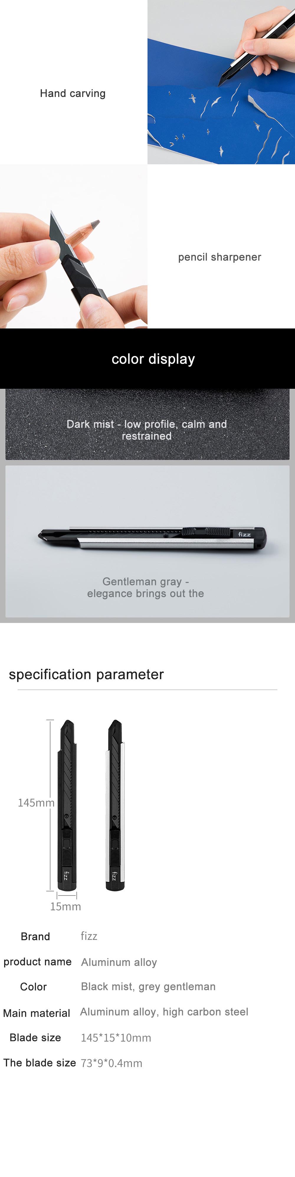 Xiaomi Fizz Aluminum Alloy Utility Knife Xiaomi Fizz Aluminum Alloy Utility Knife