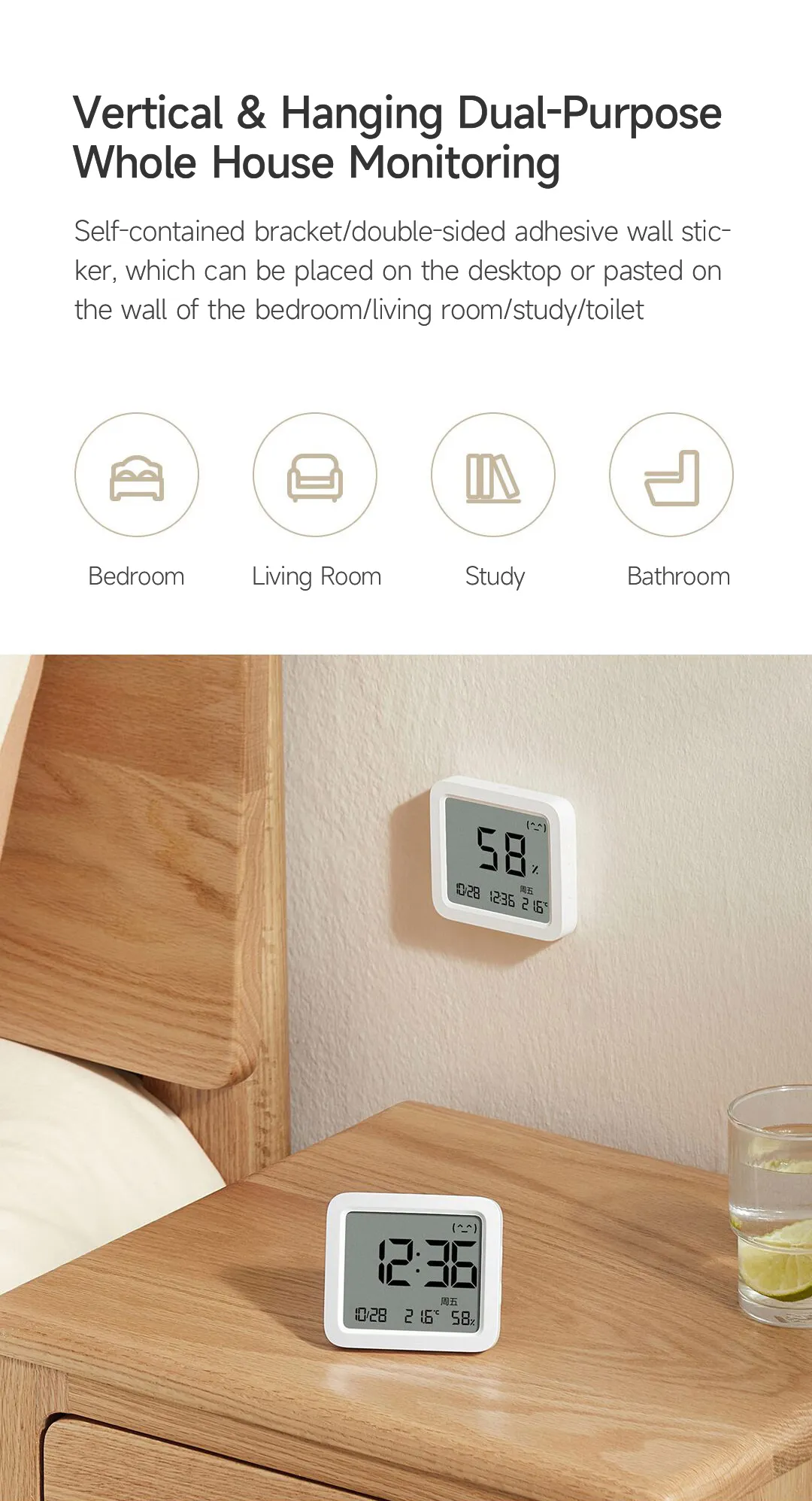 Mi Bluetooth Temperature & Humidity Monitor 3 Mi Bluetooth Temperature & Humidity Monitor 3
