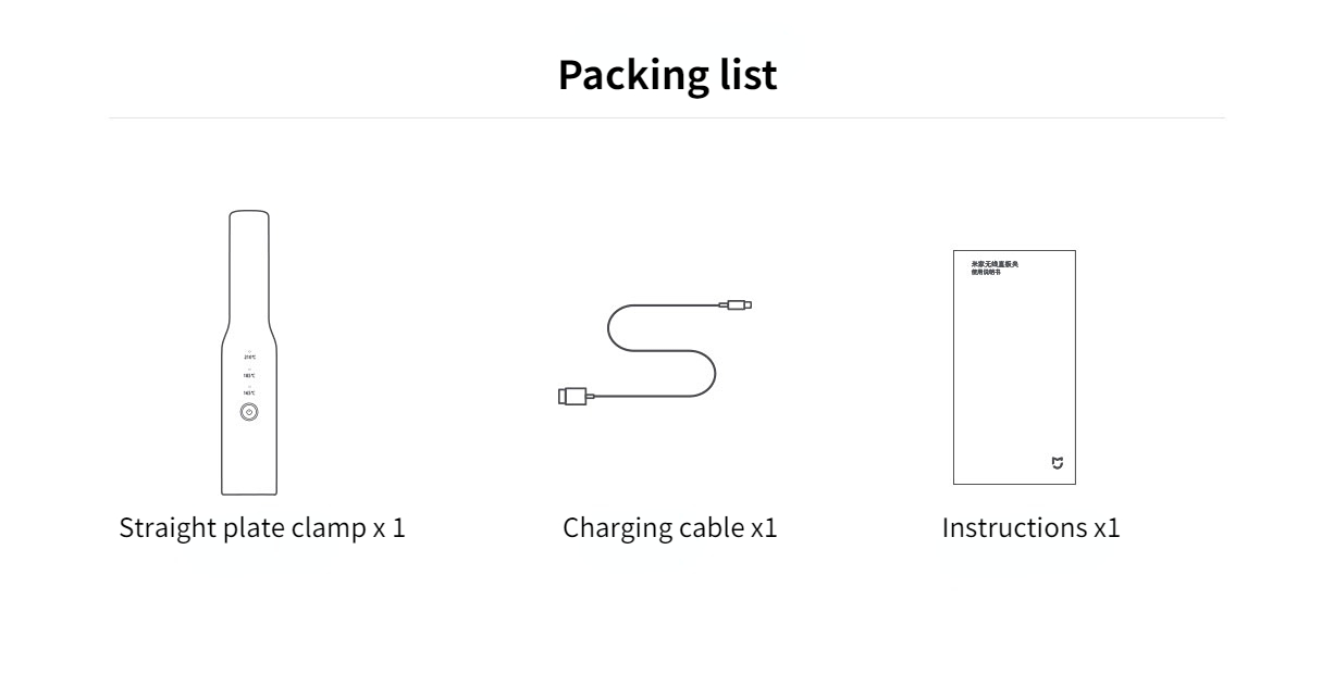 Xiaomi Wireless Hair Straightener Xiaomi Wireless Hair Straightener