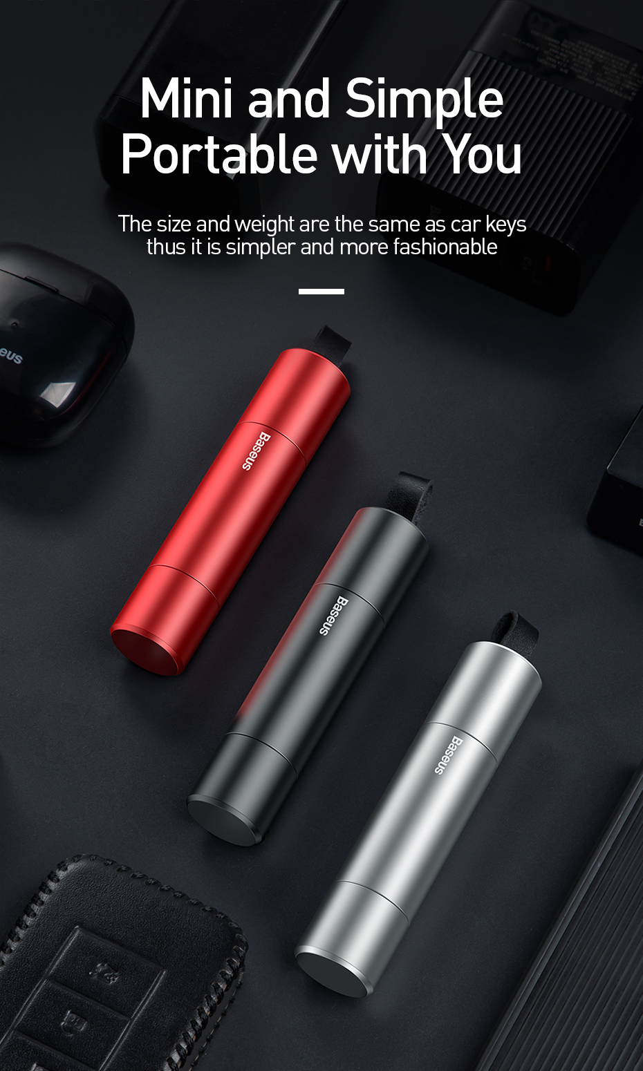 Xiaomi Baseus Car Emergency Glass Breaker Hammer Xiaomi Baseus Car Emergency Glass Breaker Hammer