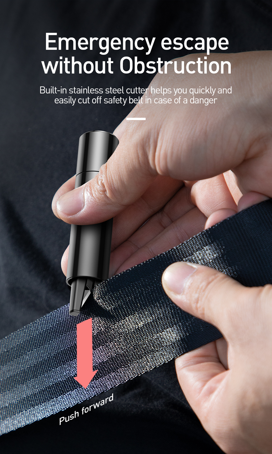 Xiaomi Baseus Car Emergency Glass Breaker Hammer Xiaomi Baseus Car Emergency Glass Breaker Hammer