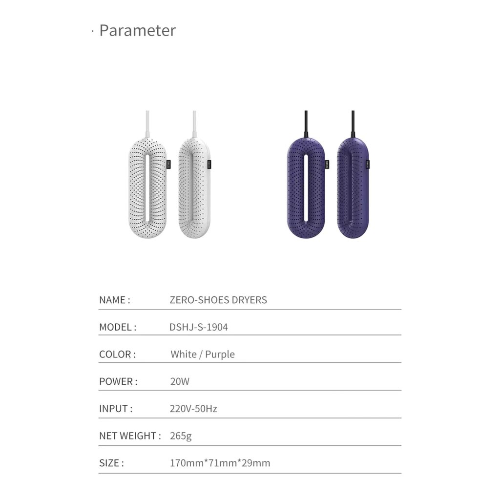 Xiaomi Sothing Sterilizing Multipurpose Shoe Dryer Xiaomi Sothing Sterilizing Multipurpose Shoe Dryer