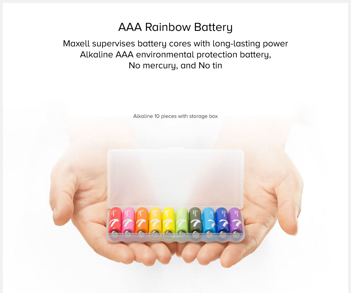 Mi Rainbow AAA Alkaline Battery Mi Rainbow AAA Alkaline Battery