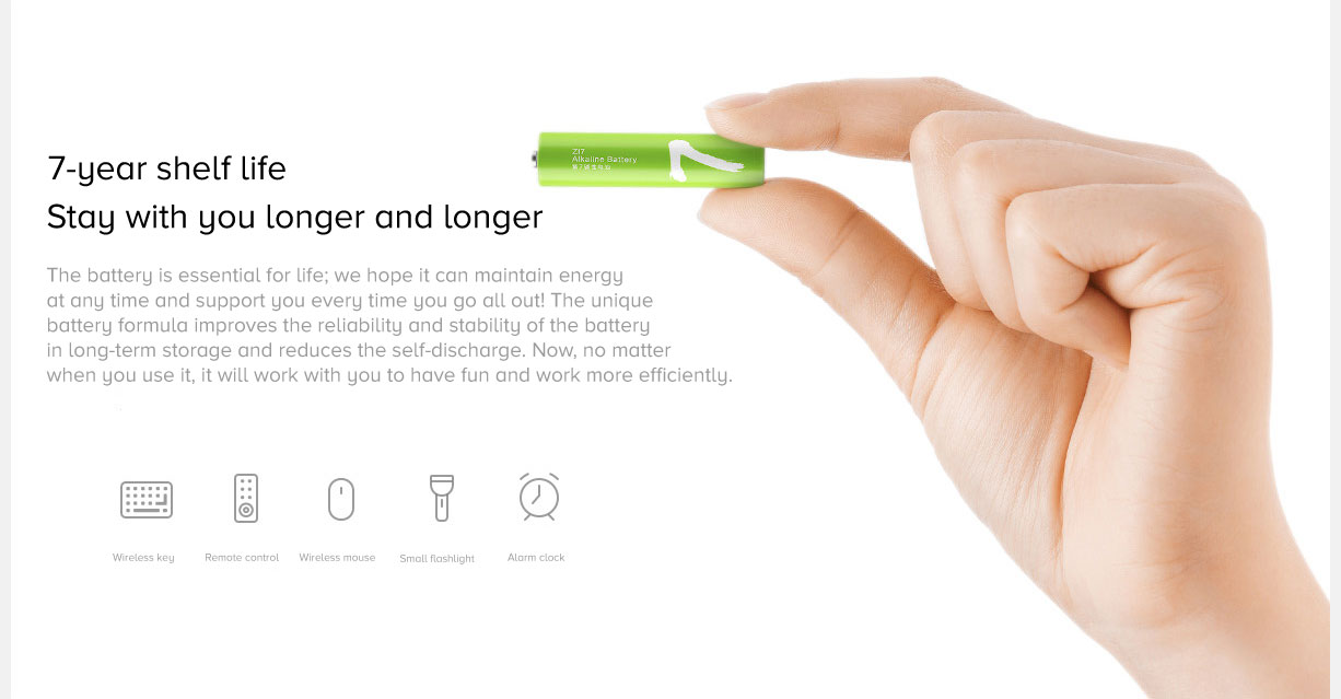 Mi Rainbow AAA Alkaline Battery Mi Rainbow AAA Alkaline Battery