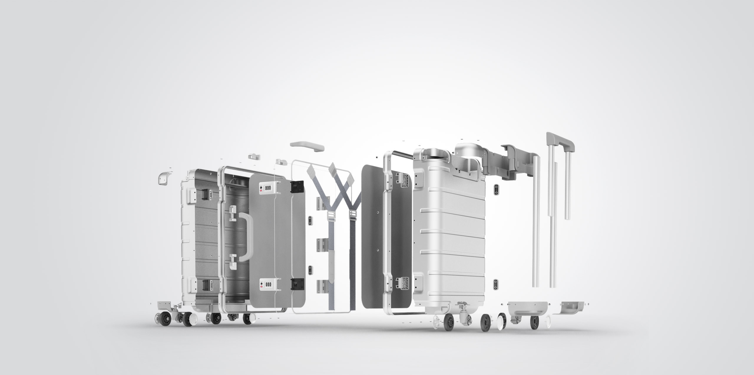 Mi 90 Points Smart Metal Suitcase