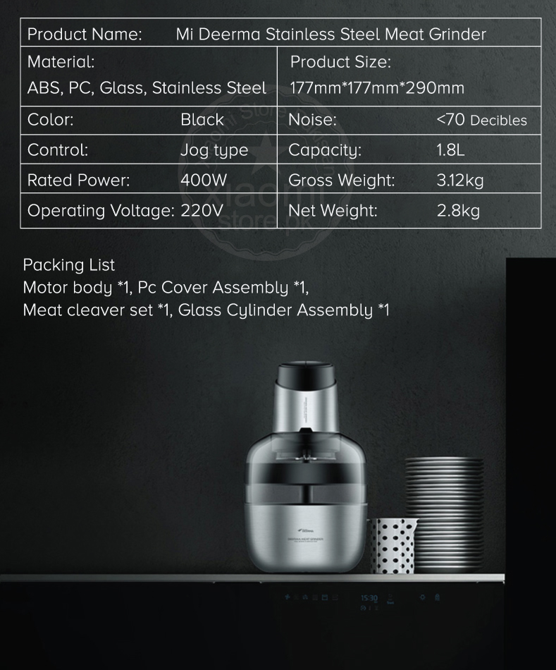 Mi Deerma Stainless Steel Meat Grinder Mi Deerma Stainless Steel Meat Grinder