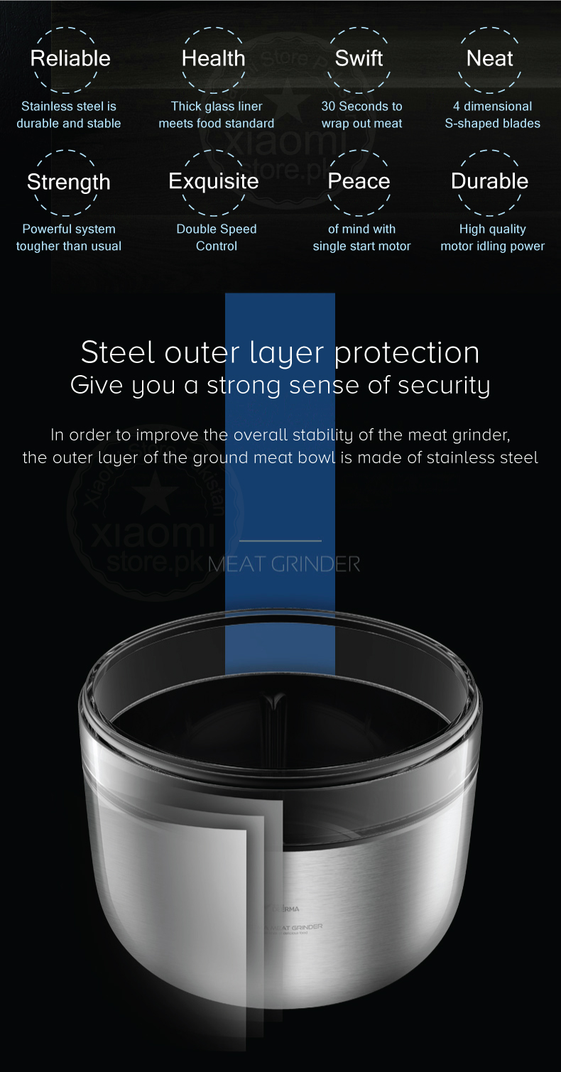 Mi Deerma Stainless Steel Meat Grinder Mi Deerma Stainless Steel Meat Grinder