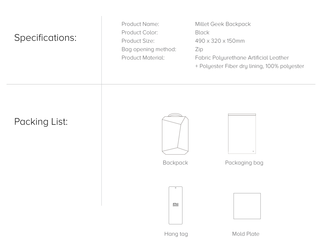 Mi Geek Shoulder Backpack