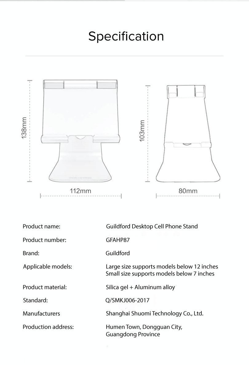 Guildford Desktop Cell Phone Stand