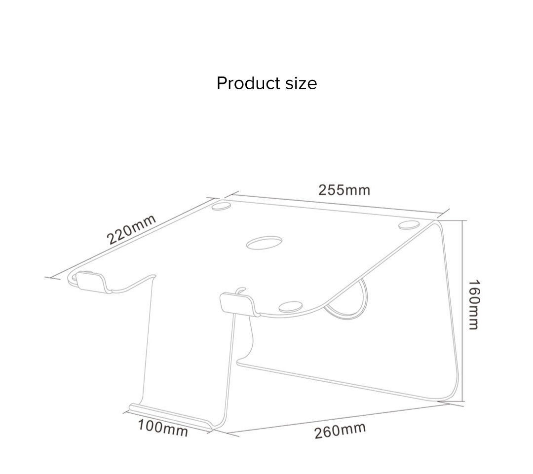 DiiZiGN Laptop Stand with Phone Holder DiiZiGN Laptop Stand with Phone Holder