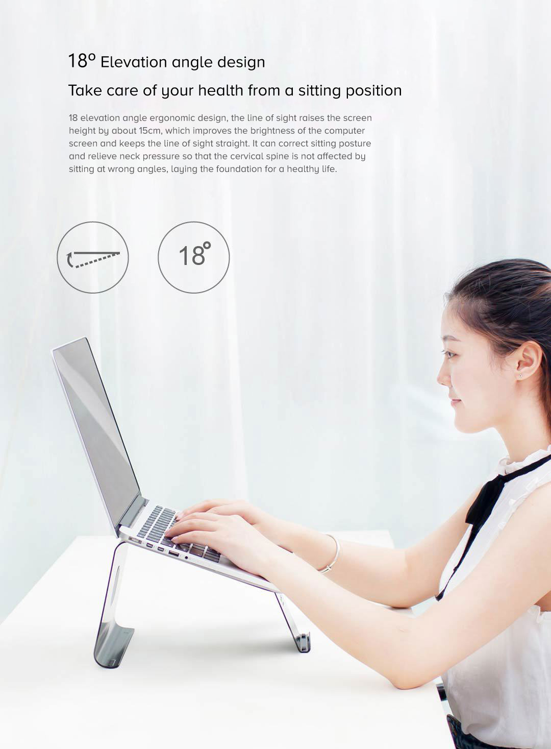 DiiZiGN Laptop Stand with Phone Holder DiiZiGN Laptop Stand with Phone Holder