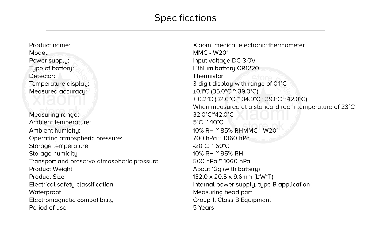 Mi Medical Electronic Thermometer