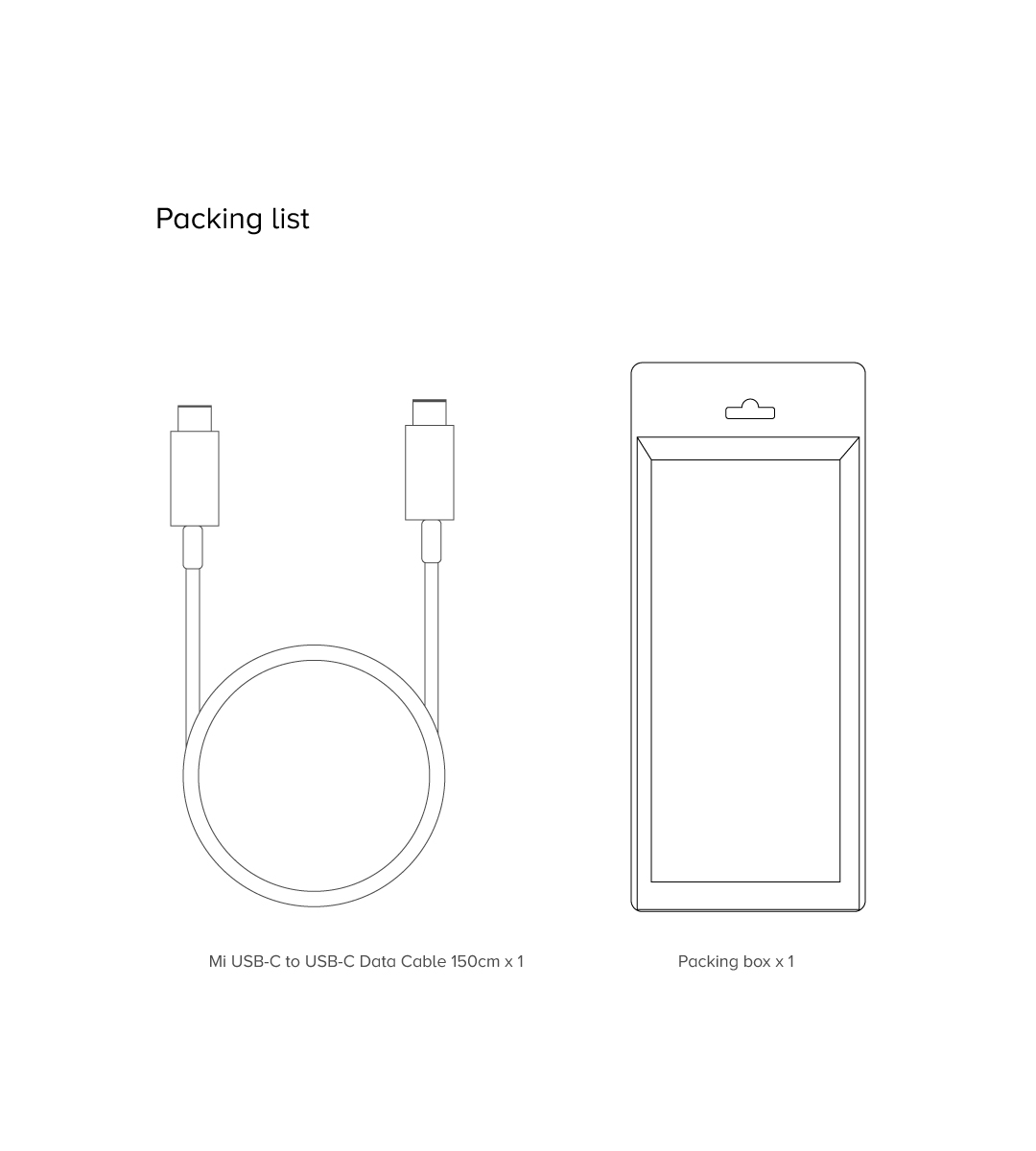 Mi USB-C To USB-C Data Cable Mi USB-C To USB-C Data Cable