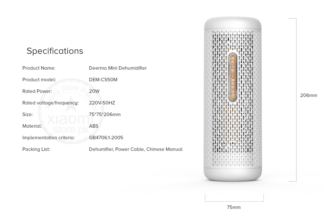 Mi Deerma Mini Dehumidifier