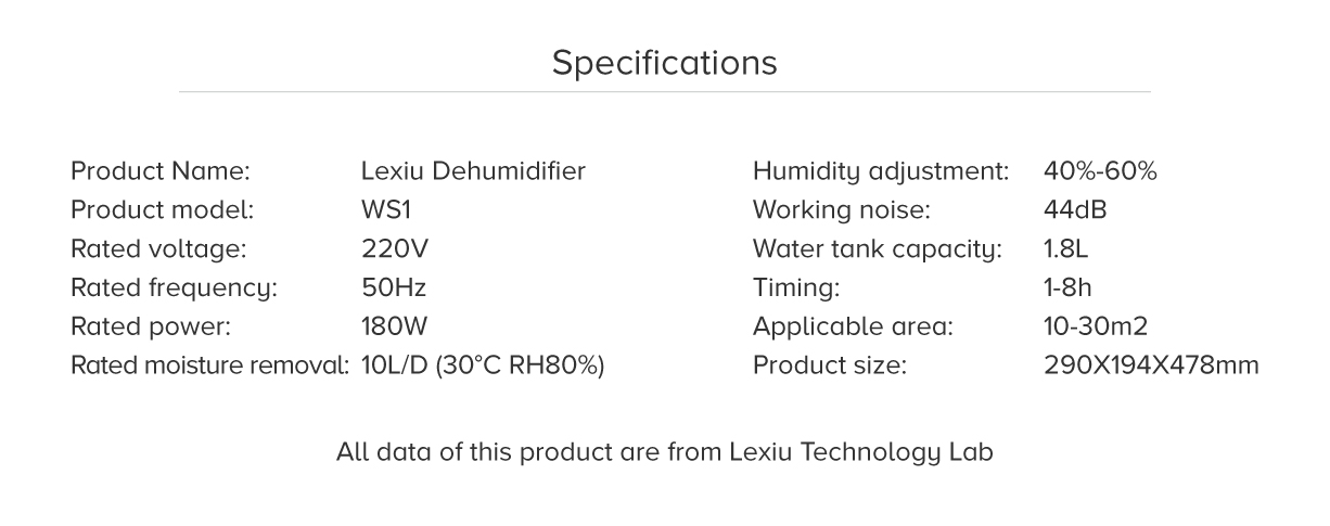 Mi Lexiu Dehumidifier