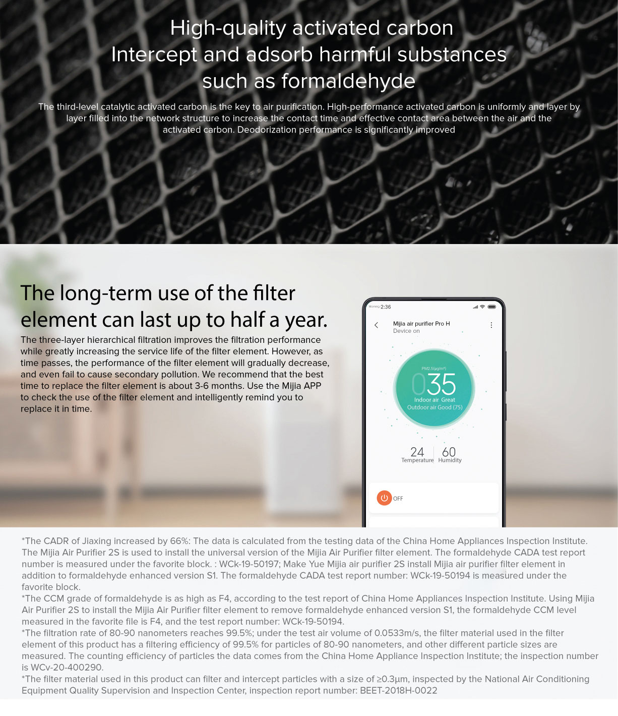 Mi Formaldehyde Filter for Air Purifier Mi Formaldehyde Filter for Air Purifier