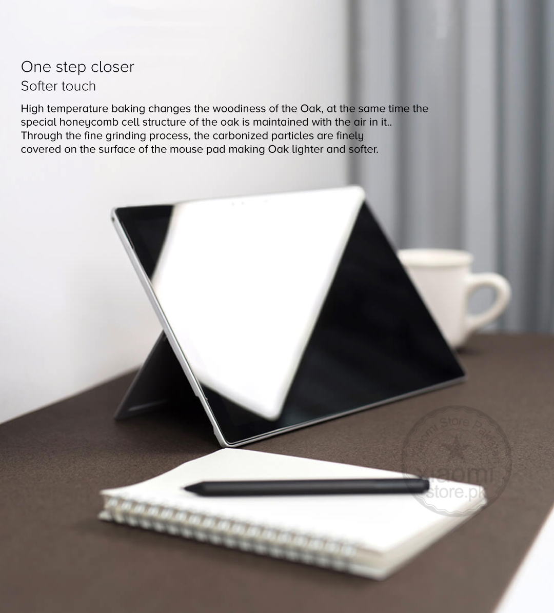 Oak Natural Softwood Carbonized Mouse Pad